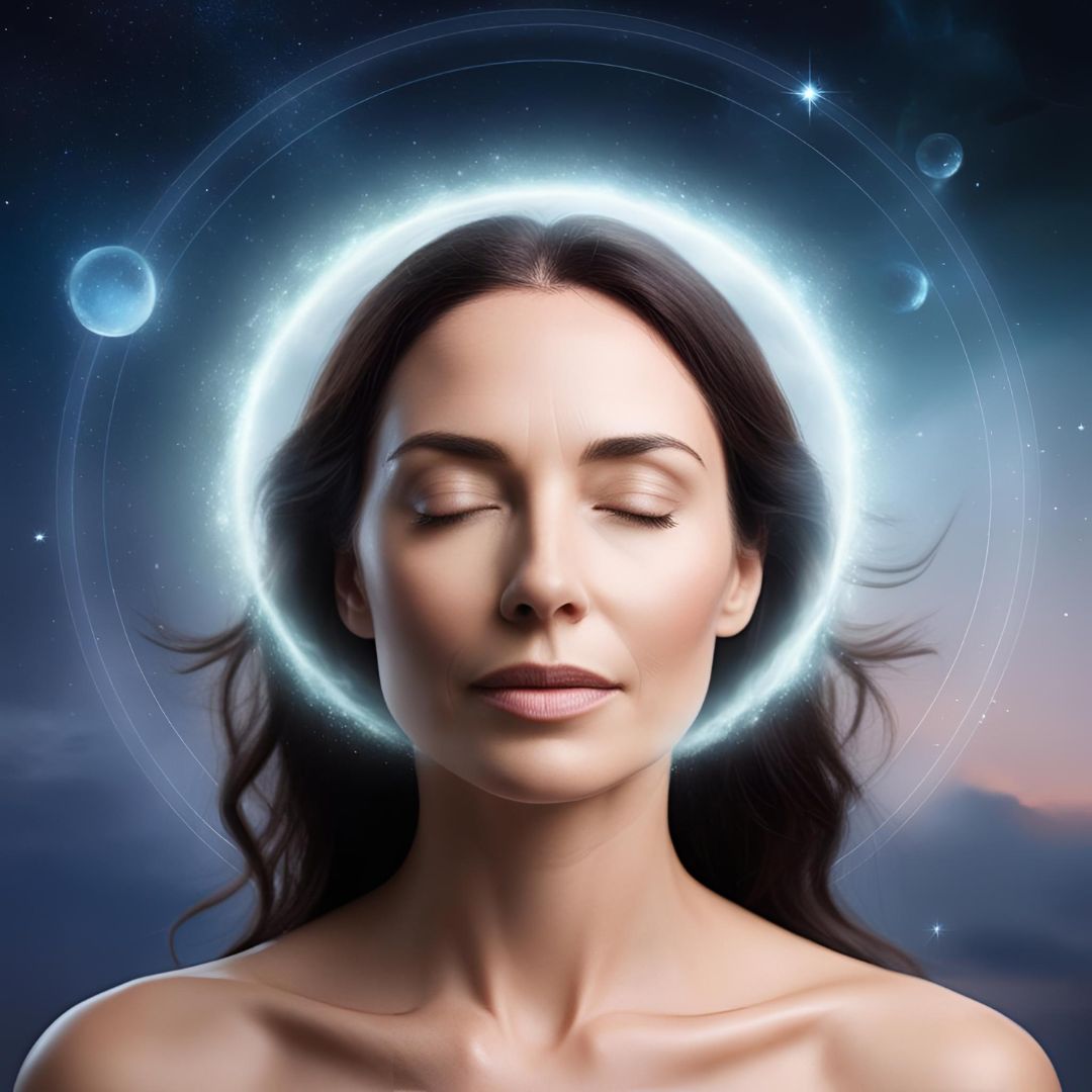 lady with single halo