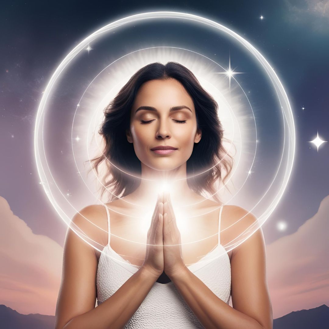 lady with triple halo