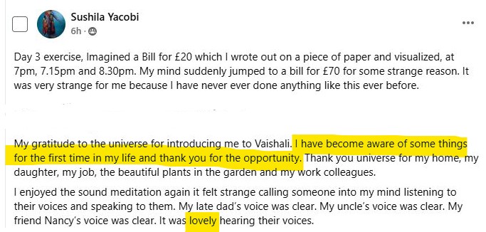 sushila yacobi proof for posting